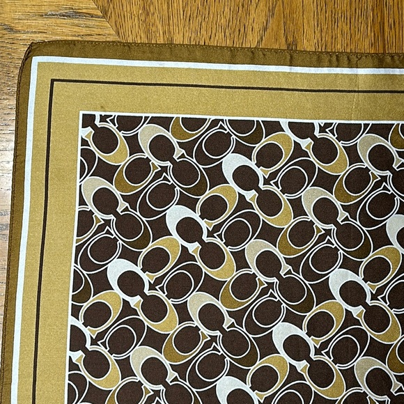 COACH Signature Silk Scarf - Picture 10 of 13